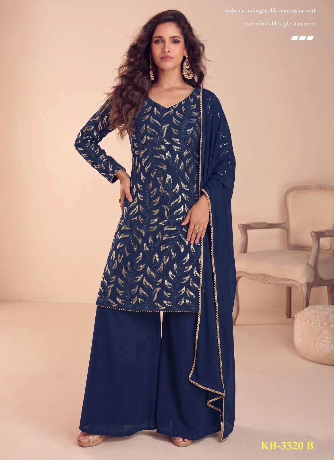Launching Kb Super Hit 3320 Georgette Sequence Worked Salwar Kameez Collection Wholesale 2026