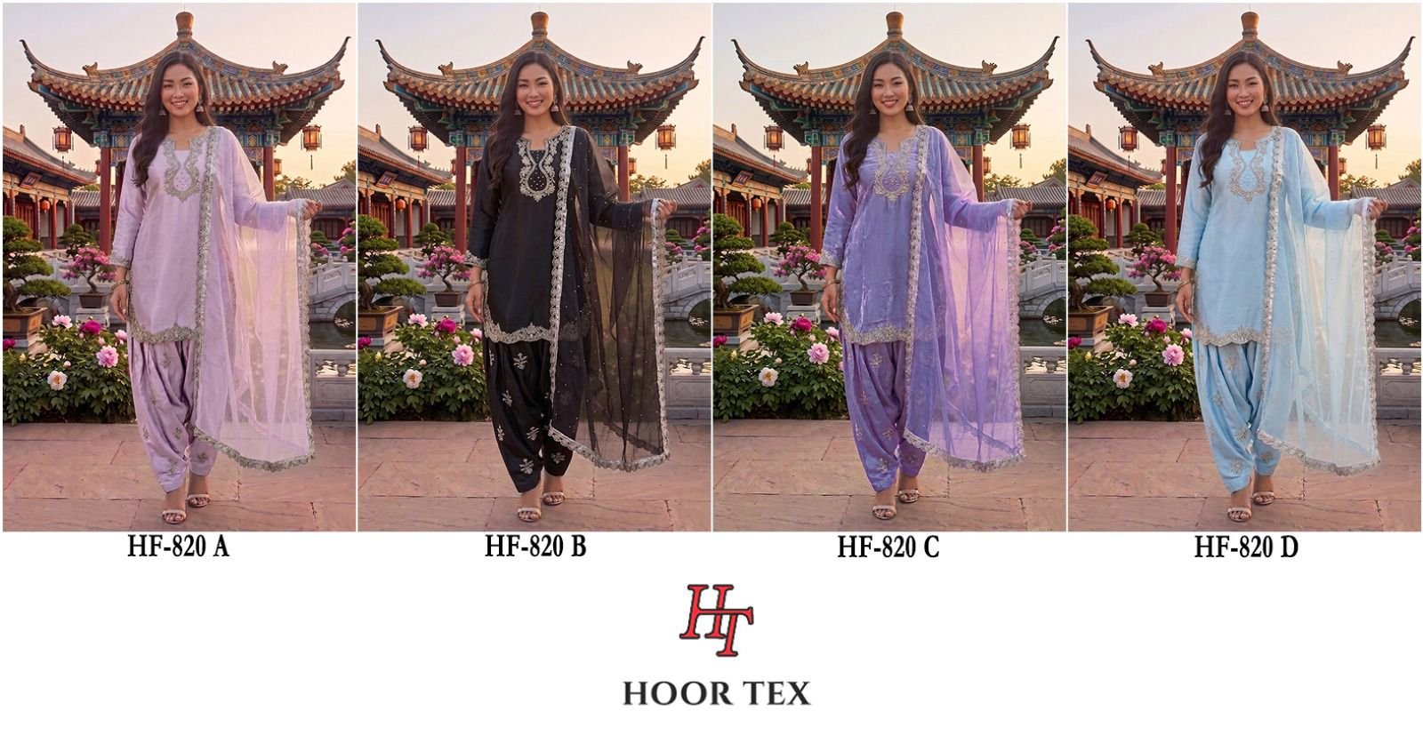 Launching Hoor Tex 820 A To D Jimmy Choo Moti Worked Salwar Kameez Wholesale 2026