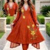 Launching Shivali Vol 2 Mul Chanderi Handworked Kurti With Bottom Dupatta Wholesale 2026