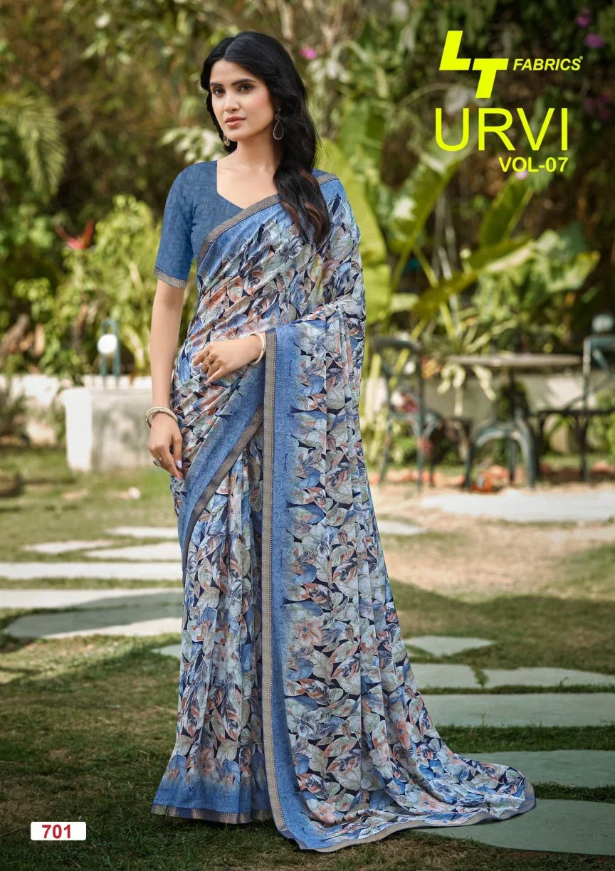 Latest Lt Urvi Vol 7 Micro Printed Saree Collection Wholesale 2026