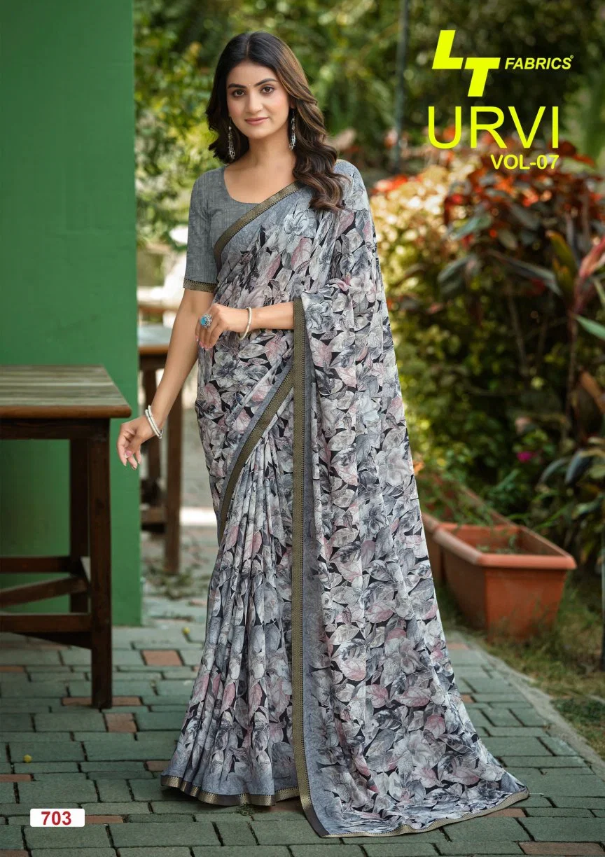 Latest Lt Urvi Vol 7 Micro Printed Saree Collection Wholesale 2026