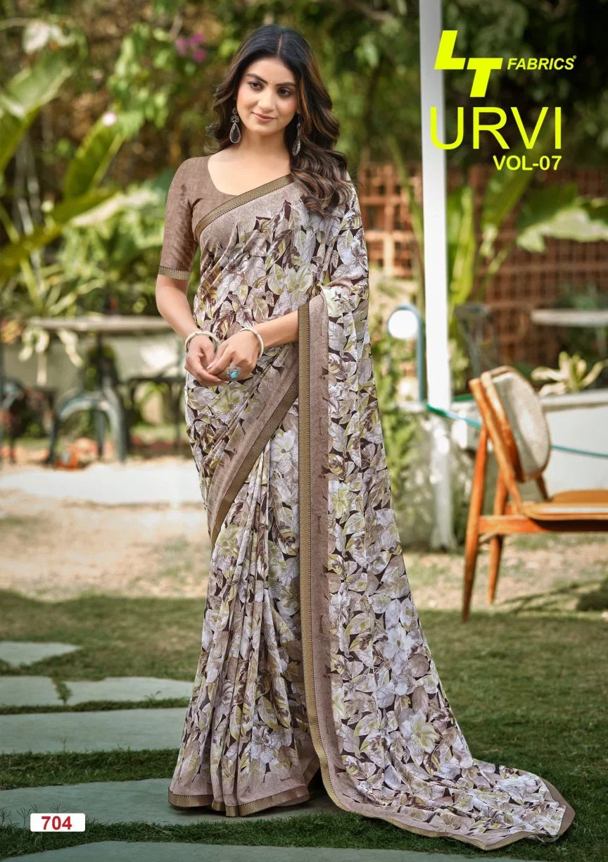 Latest Lt Urvi Vol 7 Micro Printed Saree Collection Wholesale 2026