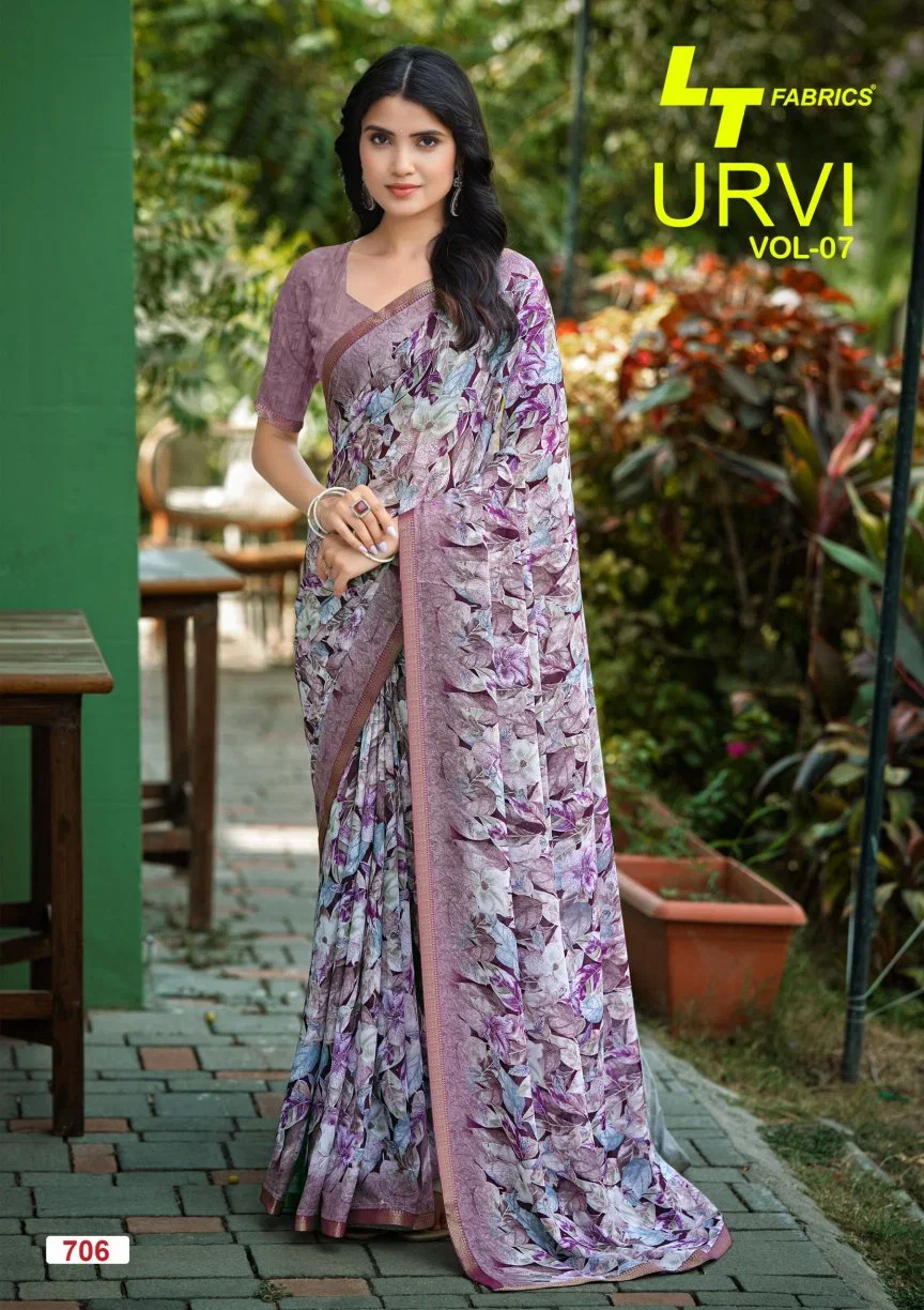Latest Lt Urvi Vol 7 Micro Printed Saree Collection Wholesale 2026