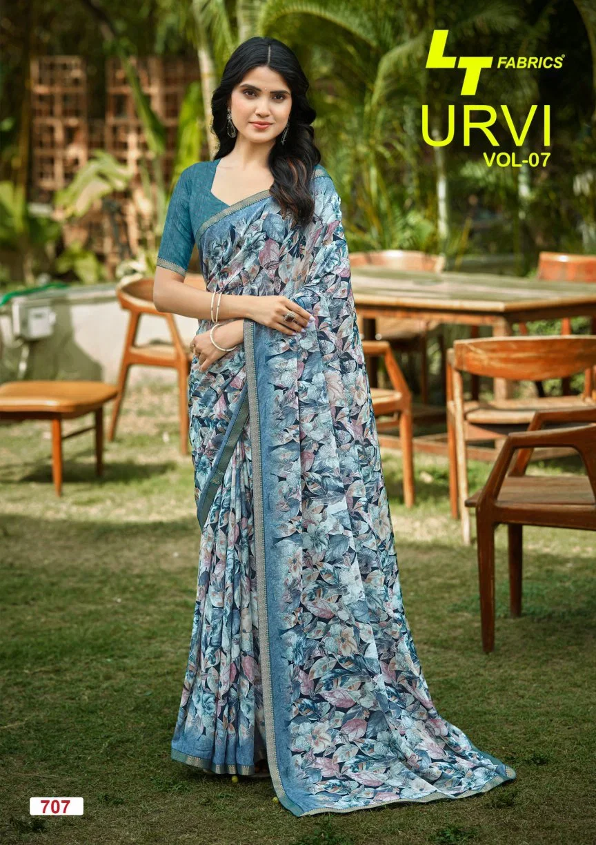 Latest Lt Urvi Vol 7 Micro Printed Saree Collection Wholesale 2026