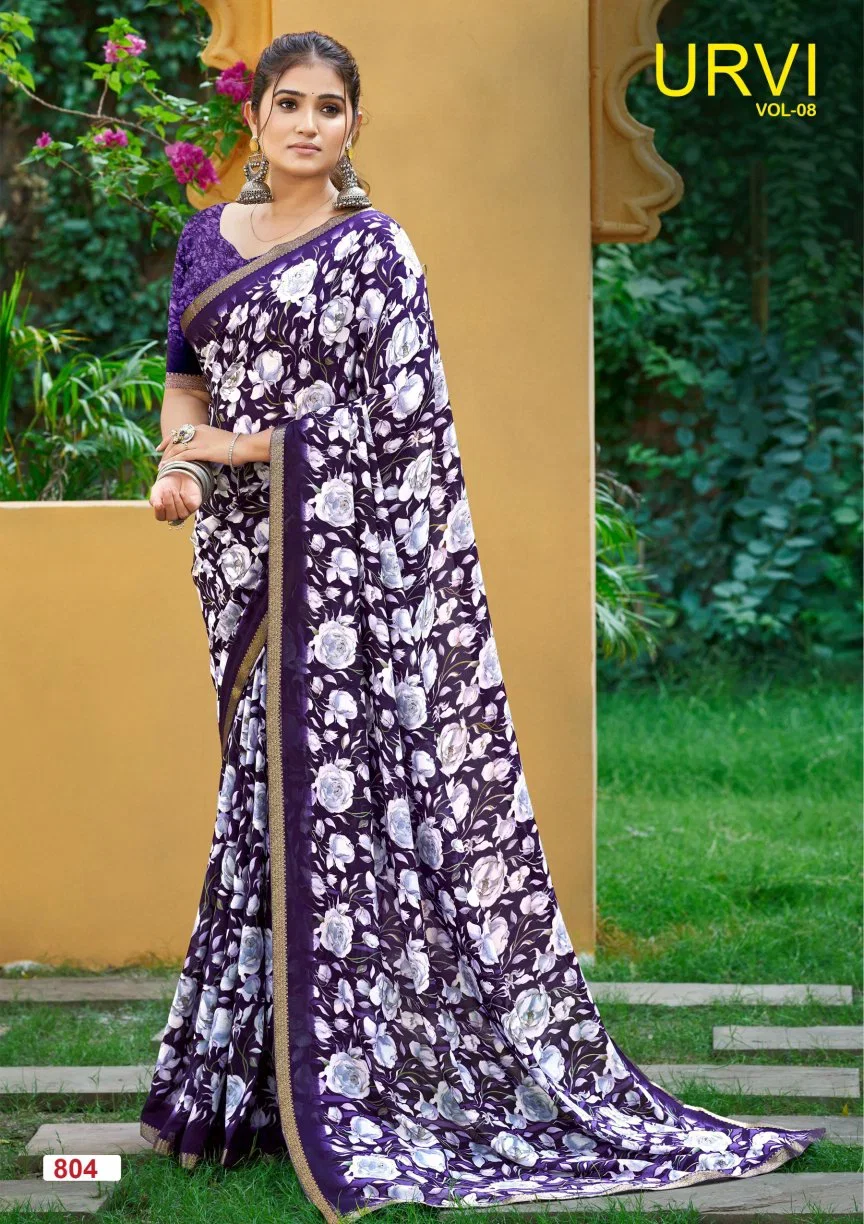 Stylish Lt Urvi Vol 8 Micro Printed Saree Collection Wholesale 2026
