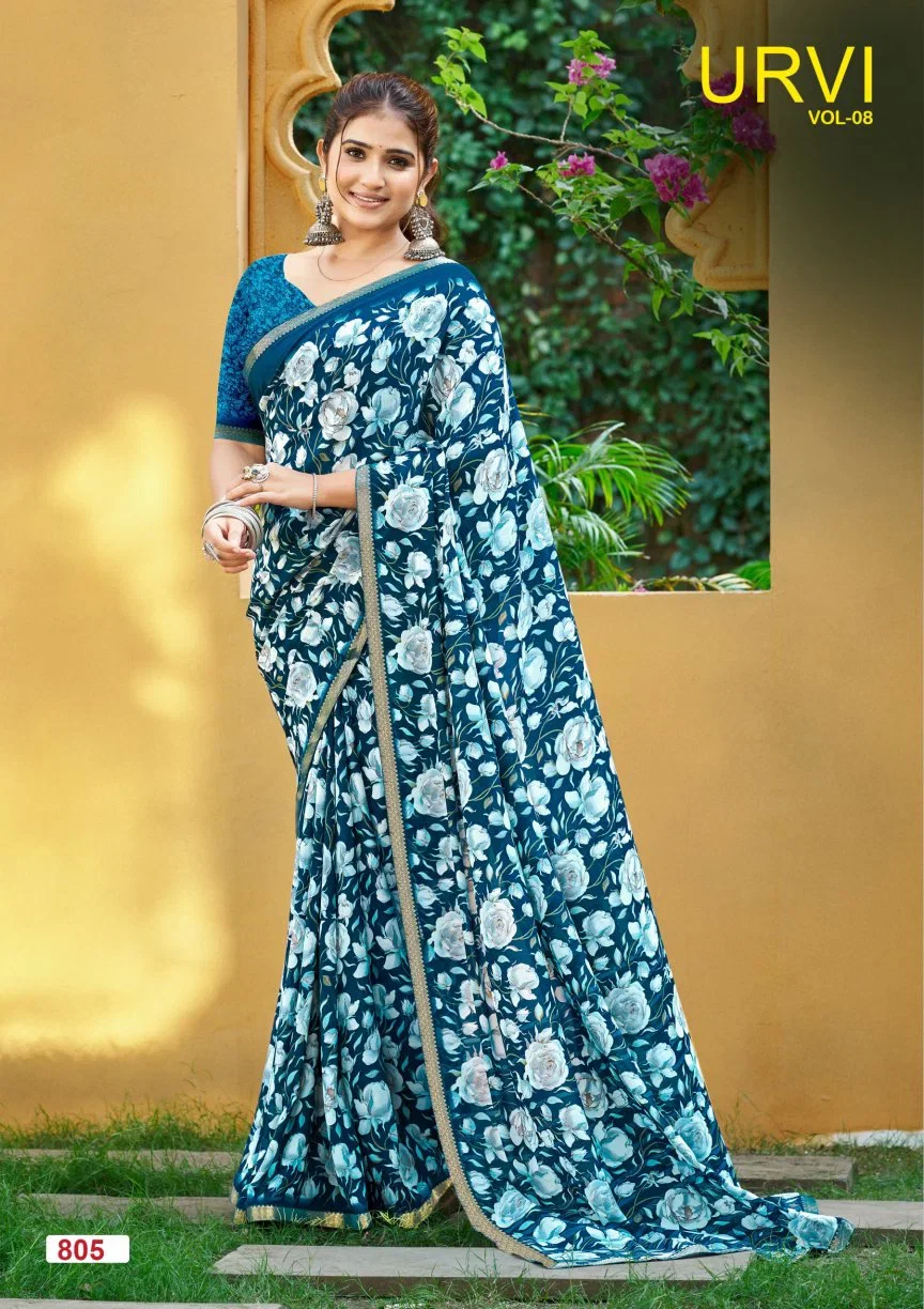 Stylish Lt Urvi Vol 8 Micro Printed Saree Collection Wholesale 2026