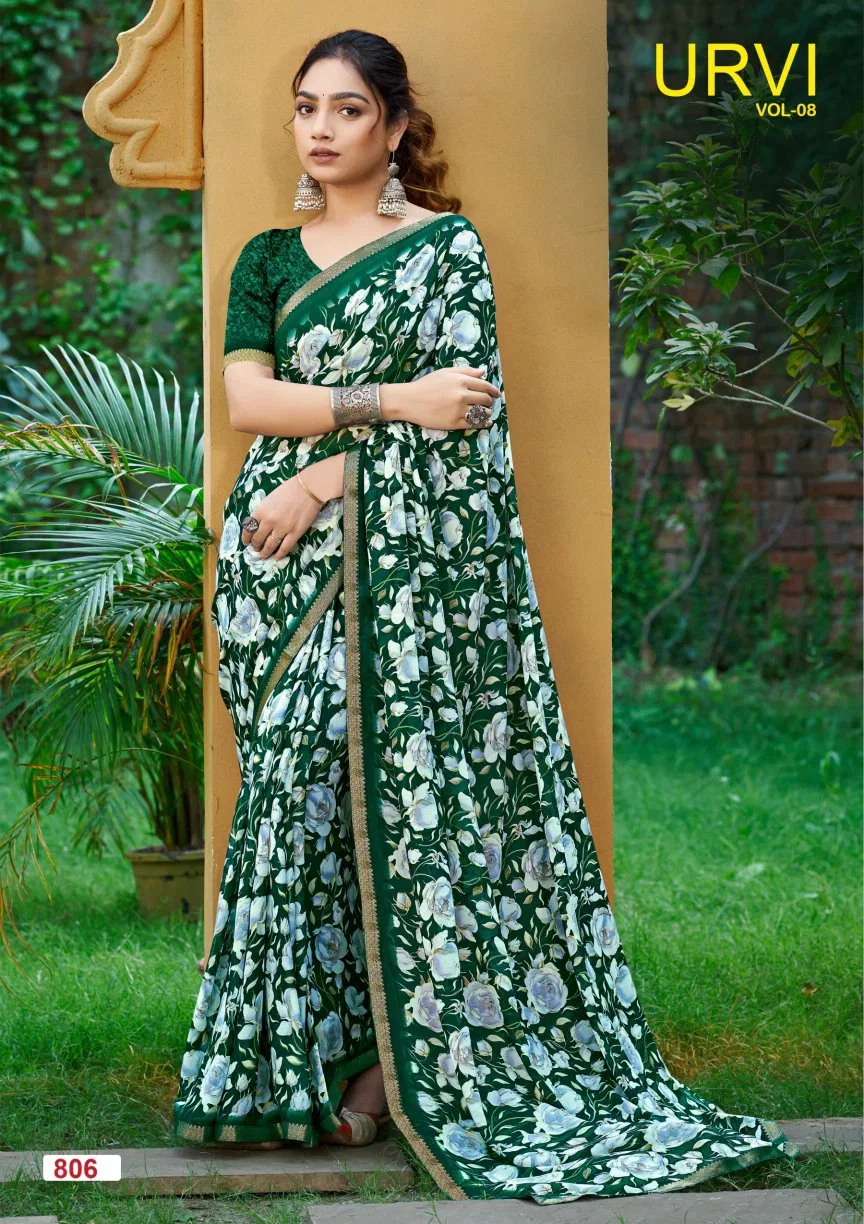 Stylish Lt Urvi Vol 8 Micro Printed Saree Collection Wholesale 2026