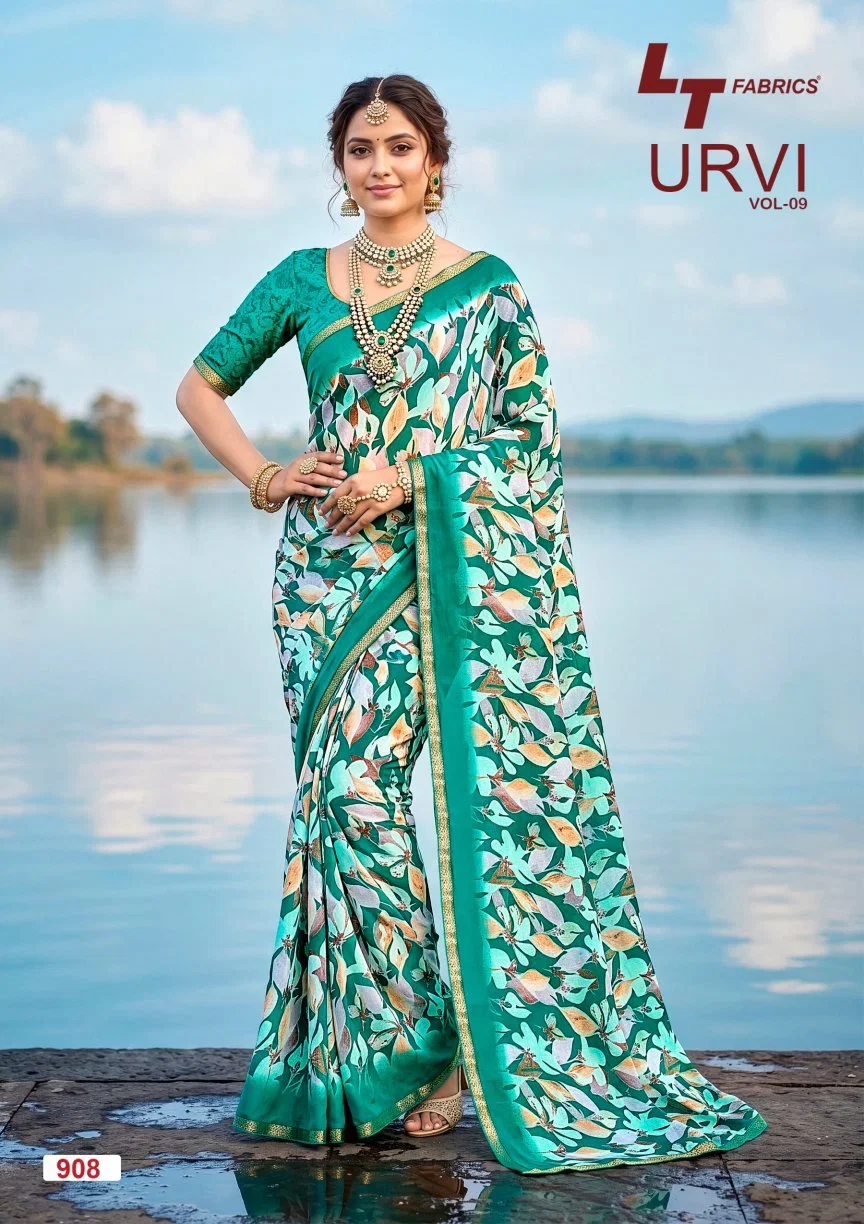 Buy Lt Urvi Vol 9 Micro Printed Saree Collection Wholesale 2026
