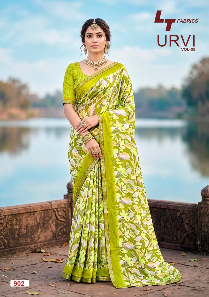 Buy Lt Urvi Vol 9 Micro Printed Saree Collection Wholesale 2026