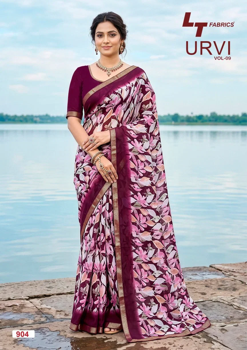 Buy Lt Urvi Vol 9 Micro Printed Saree Collection Wholesale 2026