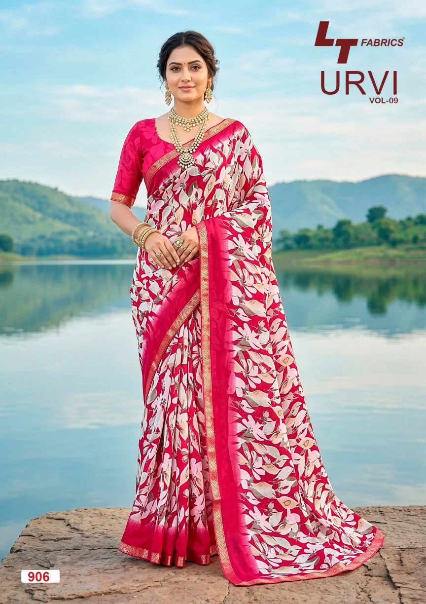 Buy Lt Urvi Vol 9 Micro Printed Saree Collection Wholesale 2026
