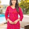 Stylish Lekha Sal 33 Poly Rayon Printed Tunic Style Top Wholesale 2026