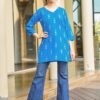 Stylish Lekha Sal 33 Poly Rayon Printed Tunic Style Top Wholesale 2026