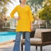 Stylish Lekha Sal 33 Poly Rayon Printed Tunic Style Top Wholesale 2026