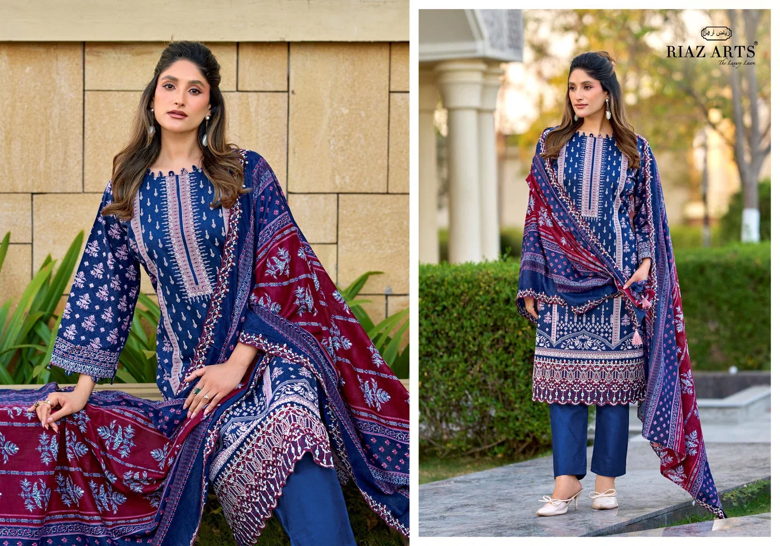 Launching Riaz Arts Bin Saeed Vol 16 Cotton Cambric Lawn Printed Dress Material Wholesale 2026