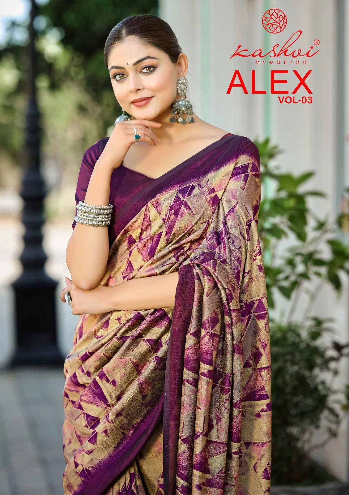 Kashvi Alex Vol 3 Black Vichitra Printed Saree Collection Wholesale