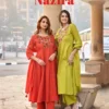 Mittoo Nazira Mul Cotton Handwork Kurti With Pant Dupatta Collection Wholesale