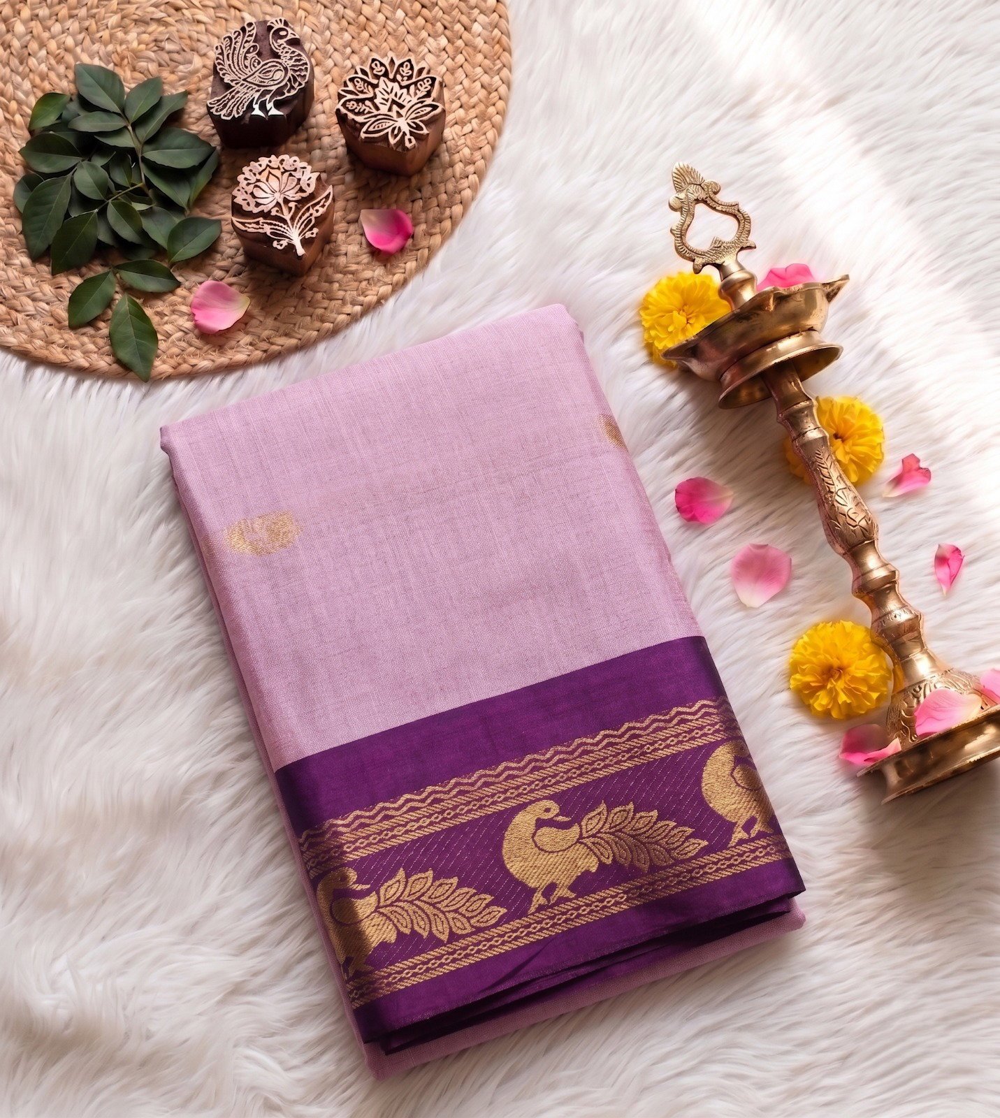VLC Morpankh Soft Silk Border Meenawork All Over Saree Wholesale