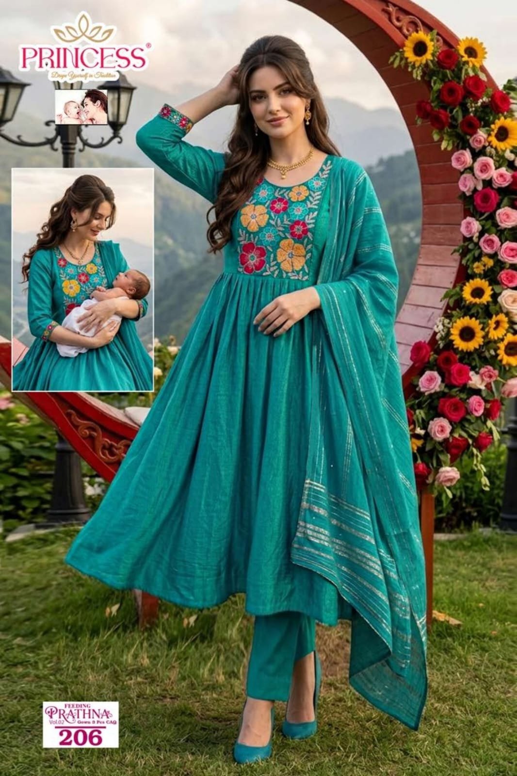 Buy Dnp Feeding Prathna Berlin Top Bottom Dupatta Wholesale 2026