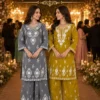 Mrudangi Nazia Pv Chanderi Roman Silk Embroidered Salwar Kameez Collection Wholesale