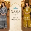 Launching Mrudangi Nazia Pv Chanderi Roman Silk Embroidered Salwar Kameez Collection Wholesale 2026