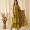 Naisha K 976 Dhabu Cotton Embroidered Kurti With Bottom Dupatta Wholesale