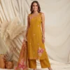 Naisha K 976 Dhabu Cotton Embroidered Kurti With Bottom Dupatta Wholesale