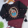 Latest Khadi Black Love Cotton Saree With Embroidered Blouse Collection Wholesale 2026