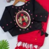 Latest Khadi Black Love Cotton Saree With Embroidered Blouse Collection Wholesale 2026