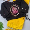 Latest Khadi Black Love Cotton Saree With Embroidered Blouse Collection Wholesale 2026