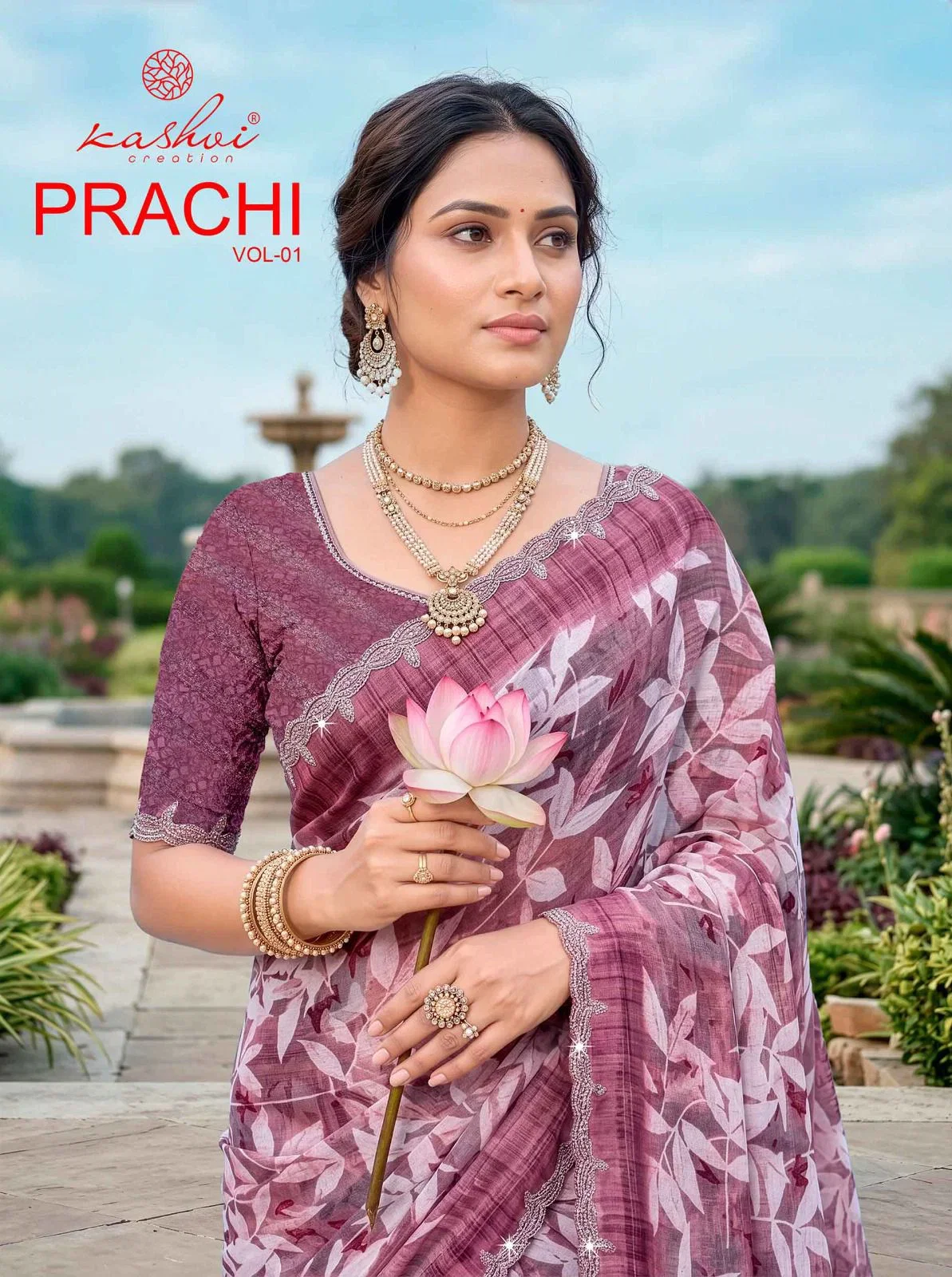 Kashvi Prachi Vol 1 Pc Rimzim With Cutworked Saree Wholesale