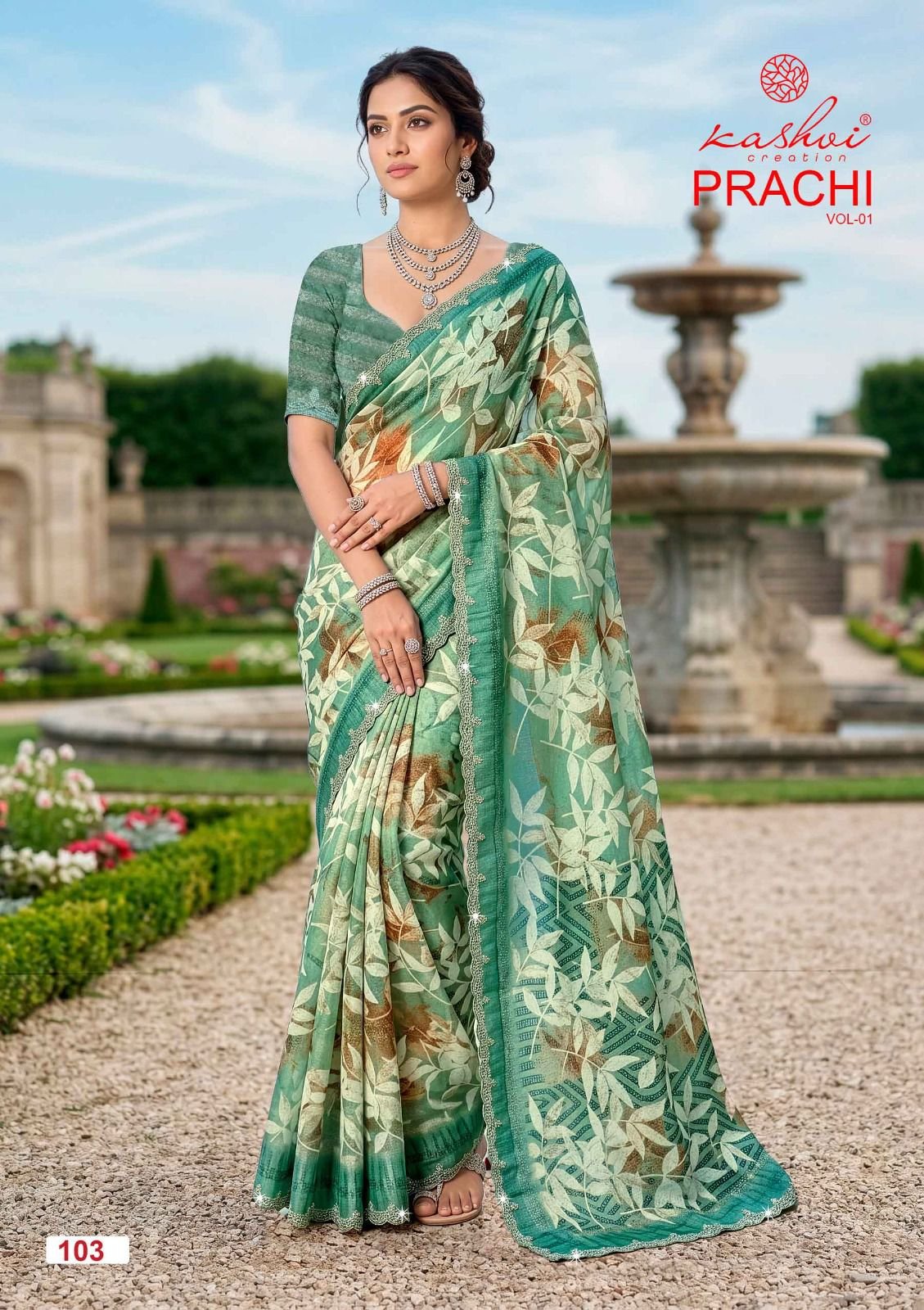 Buy Kashvi Prachi Vol 1 Pc Rimzim With Cutworked Saree Wholesale 2026