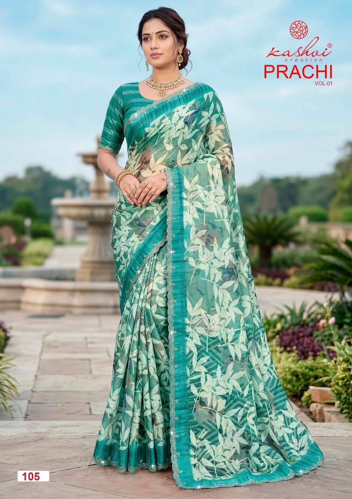 Buy Kashvi Prachi Vol 1 Pc Rimzim With Cutworked Saree Wholesale 2026