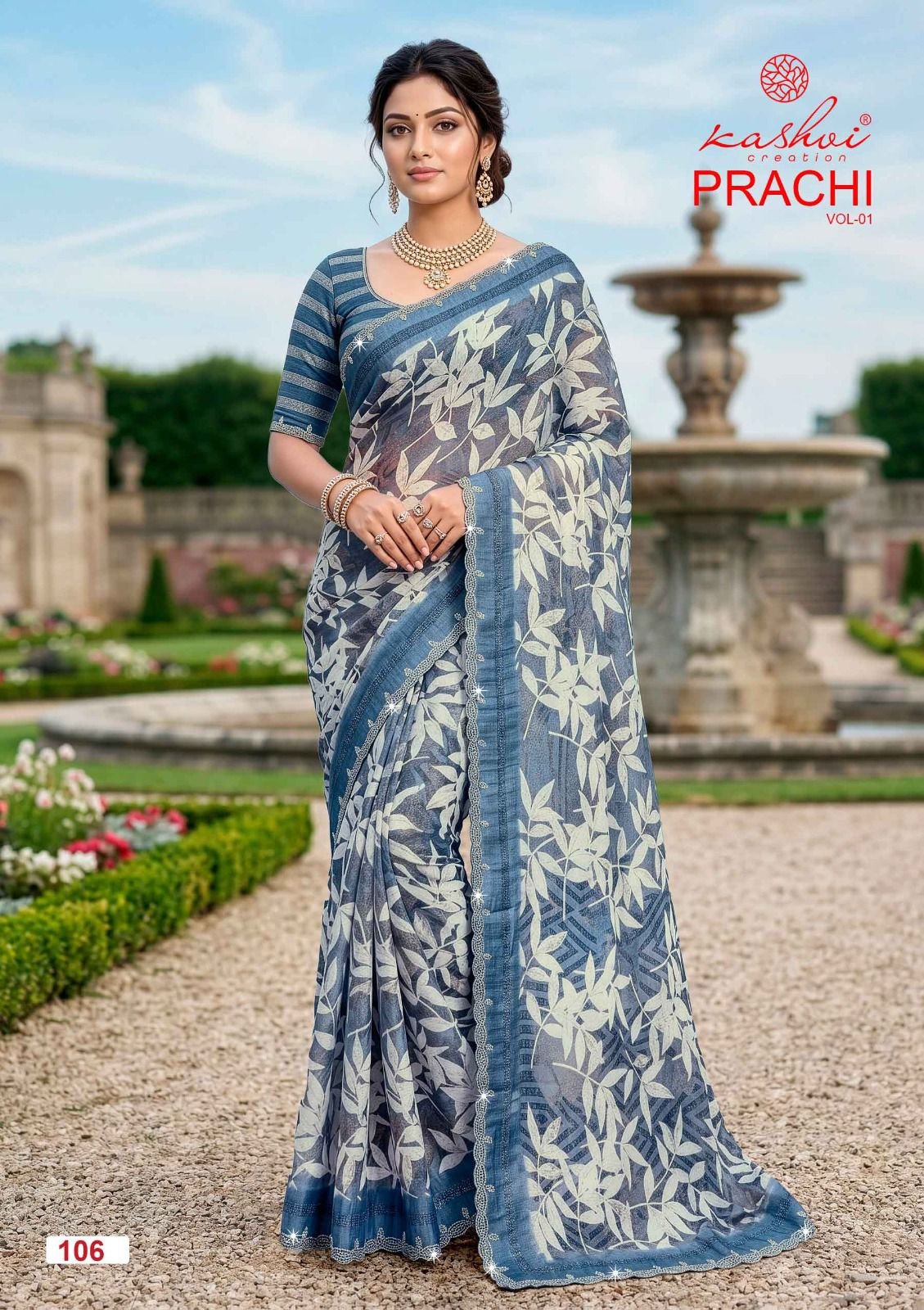Buy Kashvi Prachi Vol 1 Pc Rimzim With Cutworked Saree Wholesale 2026