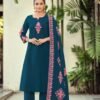 Stylish Woodee Haseen Cotton Thread Worked Kurti With Bottom Dupatta Wholesale 2026