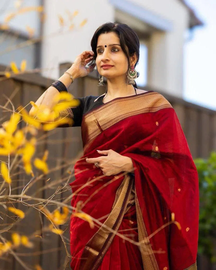 Soft Silk 5060 Linen Slub Weaving Saree Collection Wholesale