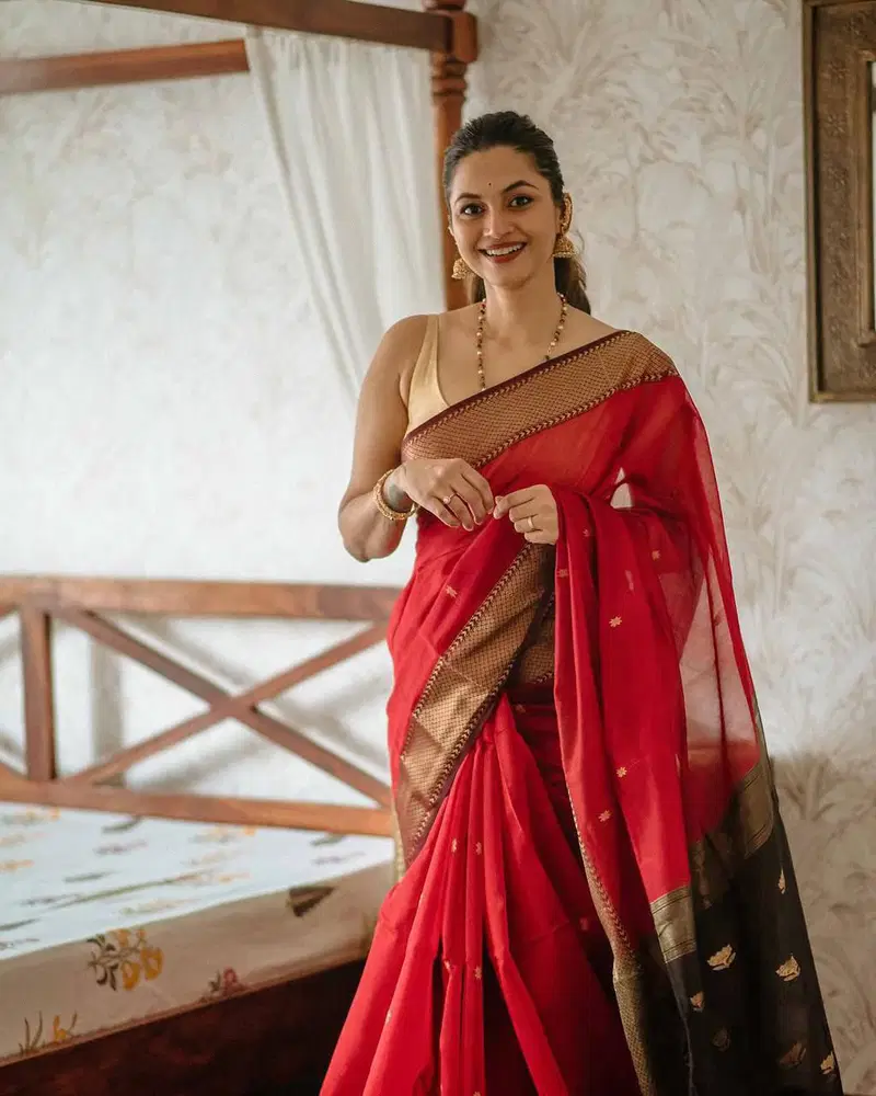 Soft Silk 5060 Linen Slub Weaving Saree Collection Wholesale