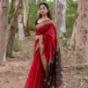 Soft Silk 5060 Linen Slub Weaving Saree Collection Wholesale
