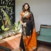 Soft Silk 5060 Linen Slub Weaving Saree Collection Wholesale
