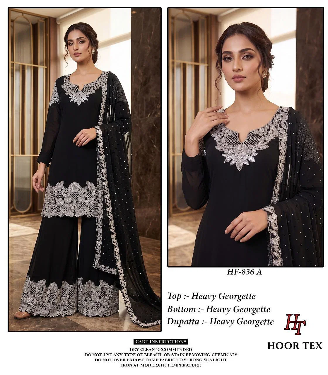 Stylish Hoor Tex 836 A To D Blooming Georgette Salwar Kameez Collection Wholesale 2026