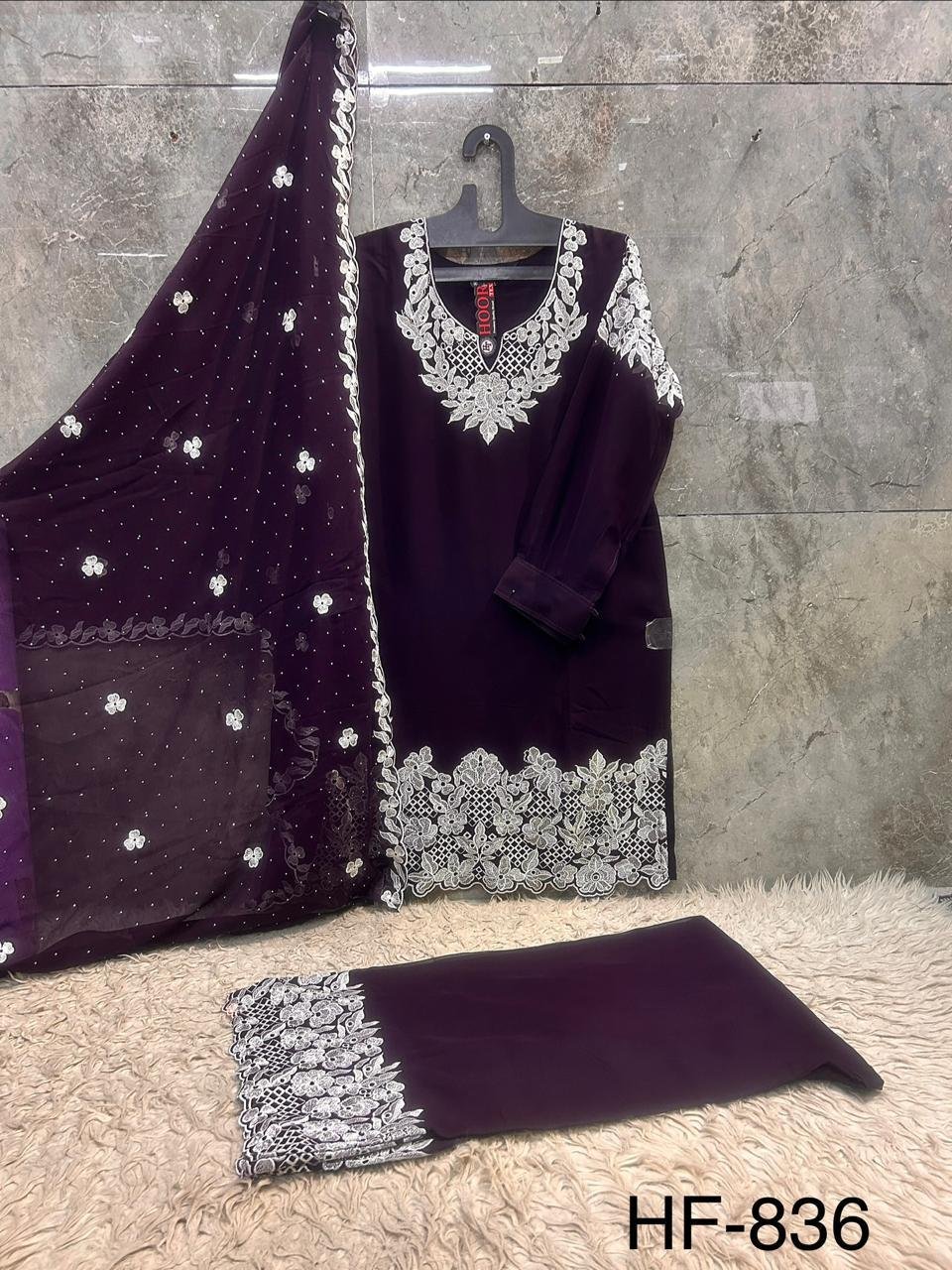 Stylish Hoor Tex 836 A To D Blooming Georgette Salwar Kameez Collection Wholesale 2026