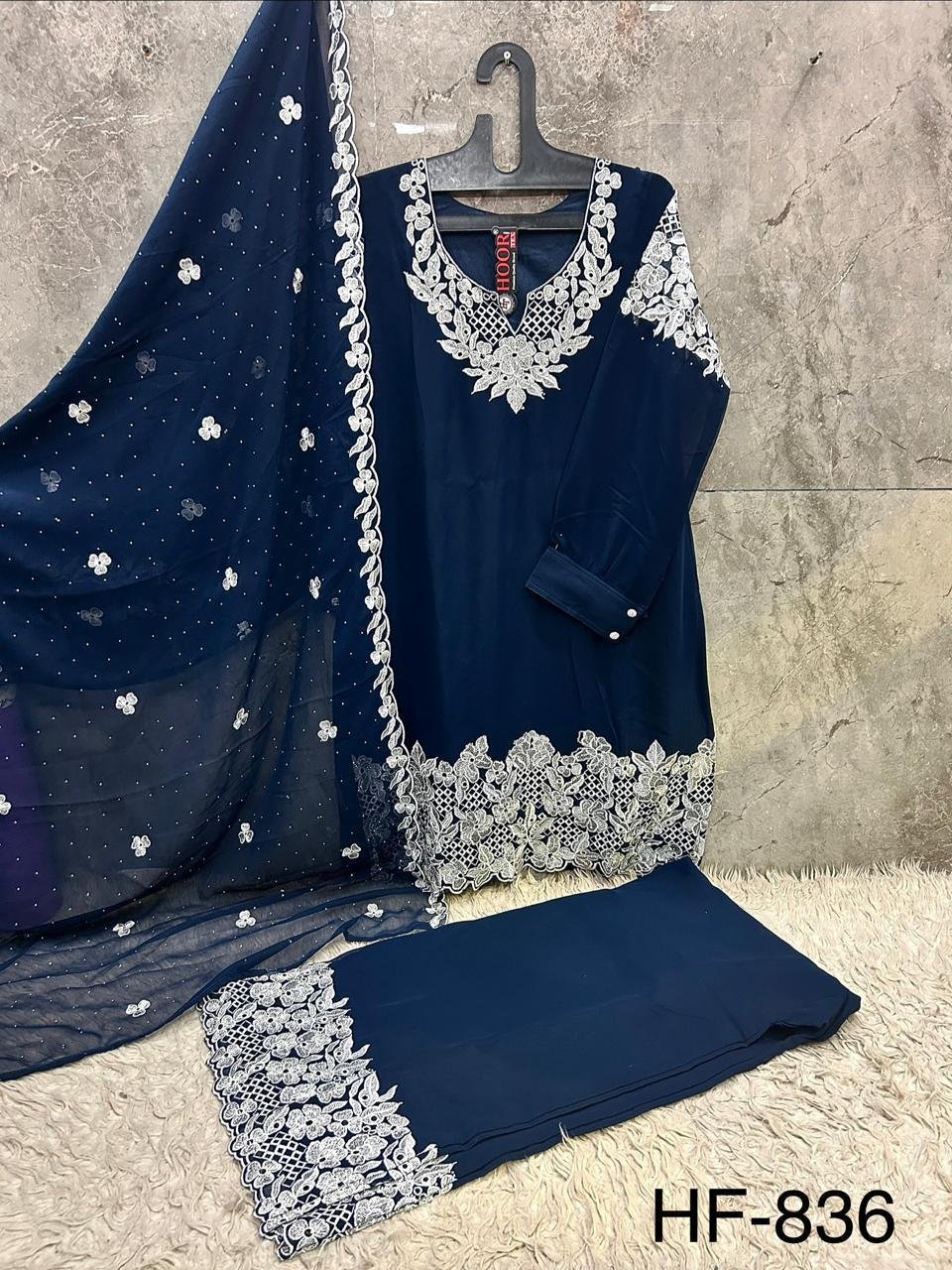 Stylish Hoor Tex 836 A To D Blooming Georgette Salwar Kameez Collection Wholesale 2026