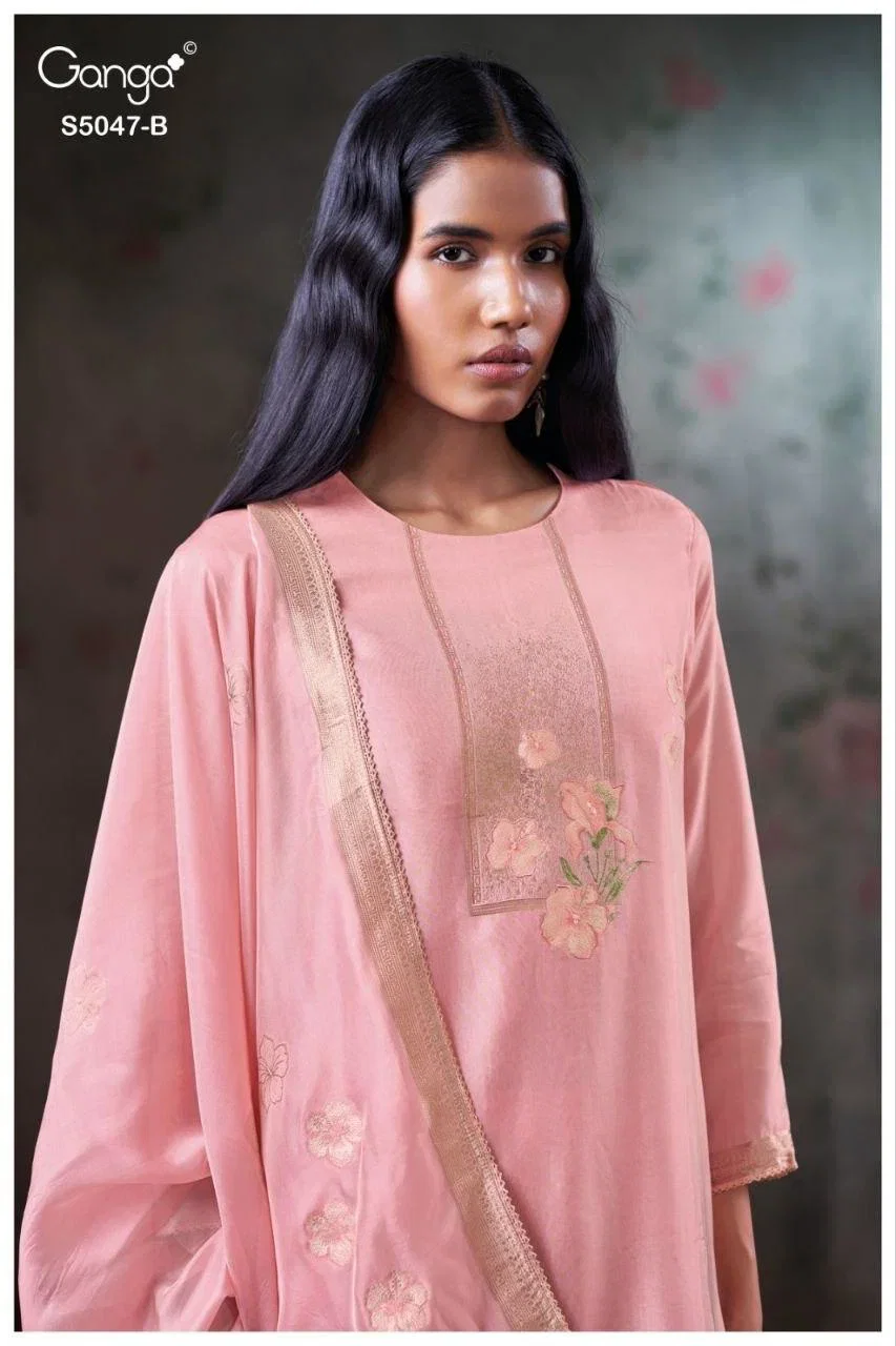 Launching Ganga Ishvanshi 5047 Viscose Woven Silk Jacquard Salwar Kameez Collection Wholesale 2026