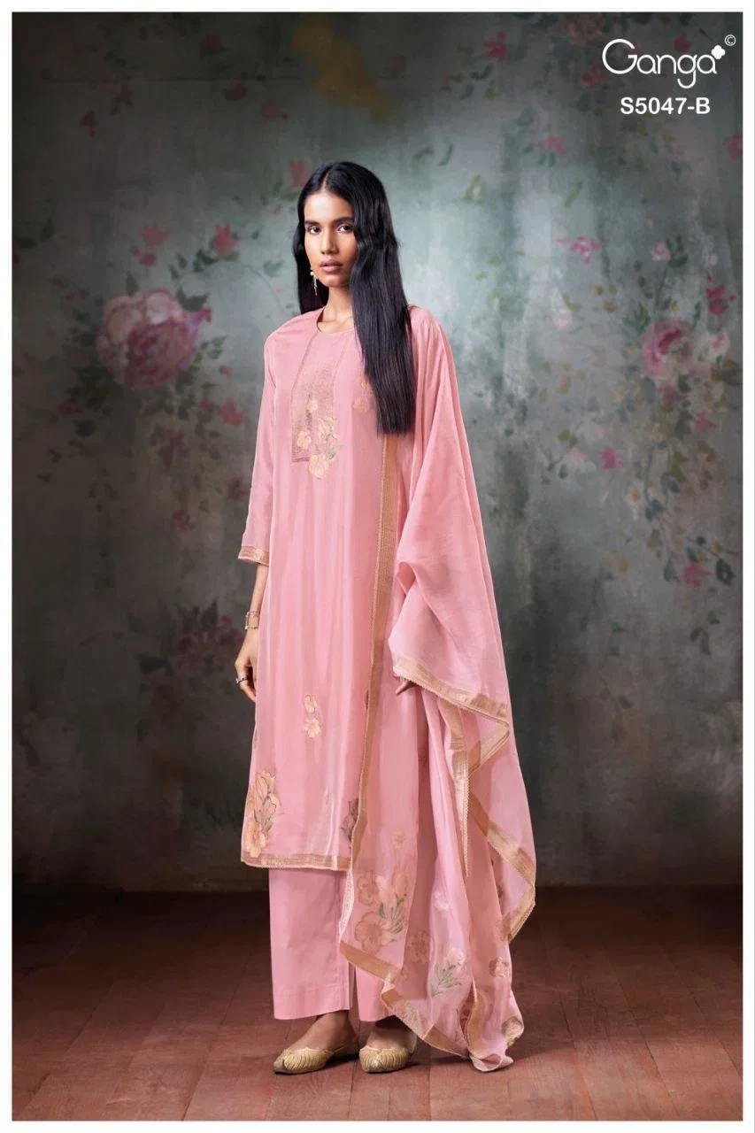 Launching Ganga Ishvanshi 5047 Viscose Woven Silk Jacquard Salwar Kameez Collection Wholesale 2026