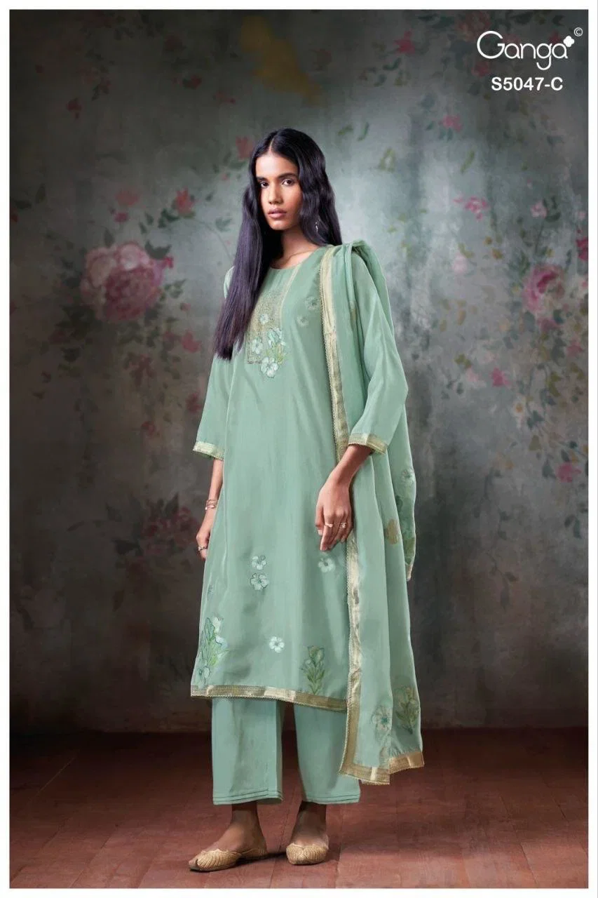 Launching Ganga Ishvanshi 5047 Viscose Woven Silk Jacquard Salwar Kameez Collection Wholesale 2026