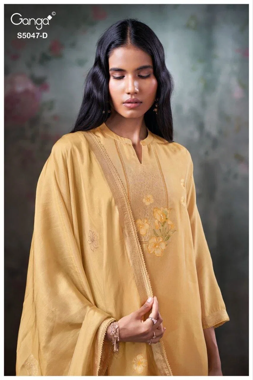 Launching Ganga Ishvanshi 5047 Viscose Woven Silk Jacquard Salwar Kameez Collection Wholesale 2026