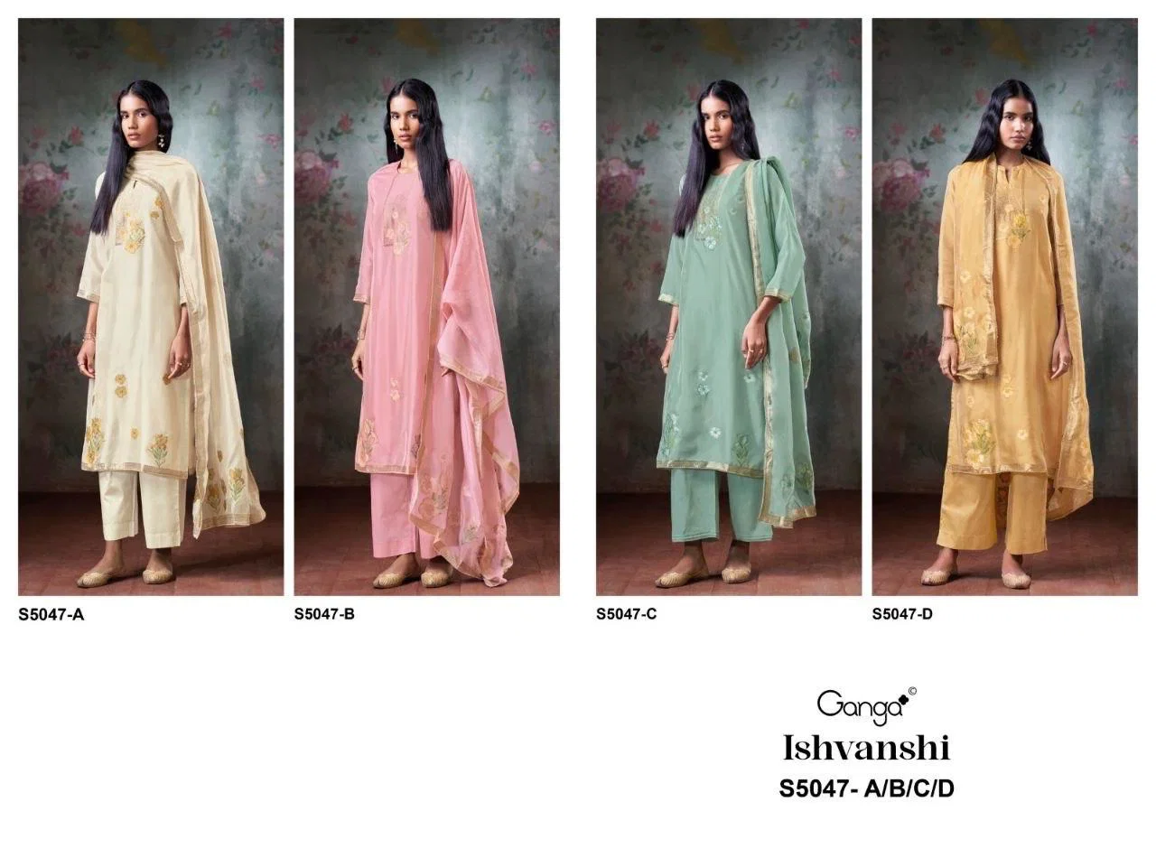 Launching Ganga Ishvanshi 5047 Viscose Woven Silk Jacquard Salwar Kameez Collection Wholesale 2026