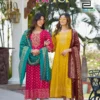 Blue Hills Riya Plus Size Rayon Foil Printed Anarkali Kurti With Dupatta Wholesale