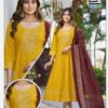 Beautiful Blue Hills Riya Plus Size Rayon Foil Printed Anarkali Kurti With Dupatta Wholesale 2026