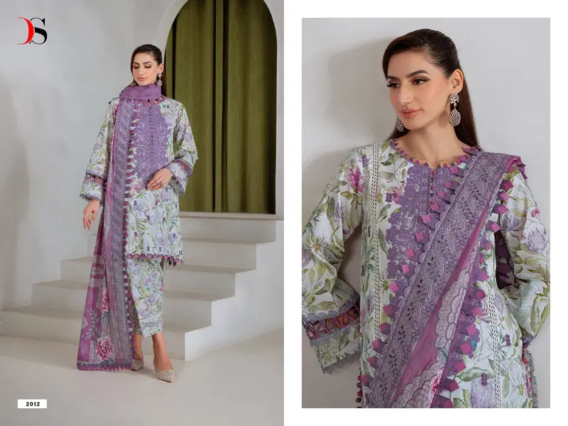 Stylish Deepsy Baagh Jade Bagh Chiffon Dupatta Cotton Embroidered Salwar Kameez Wholesale 2026